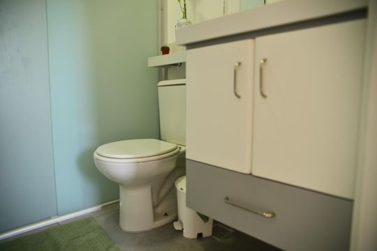 Banheiro da Suíte de apartamento para alugar com 2 quartos, 64m² em Vila Euro, São Bernardo do Campo