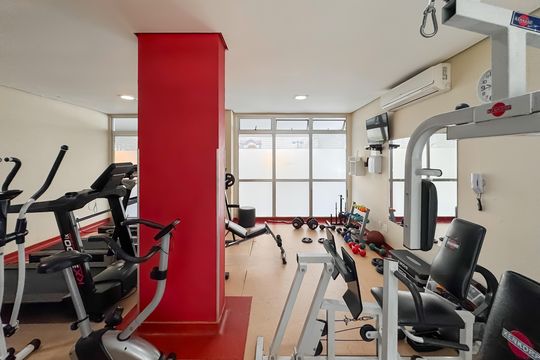Área Comum - Academia de apartamento para alugar com 3 quartos, 107m² em Chácara Klabim, São Paulo