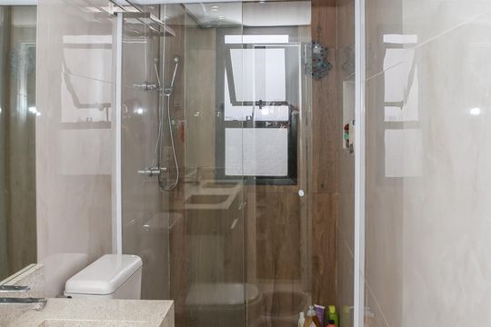 Banheiro da Suíte de apartamento à venda com 3 quartos, 227m² em Vila Leopoldina, São Paulo