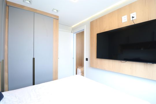 Quarto de apartamento à venda com 1 quarto, 27m² em Lapa, São Paulo