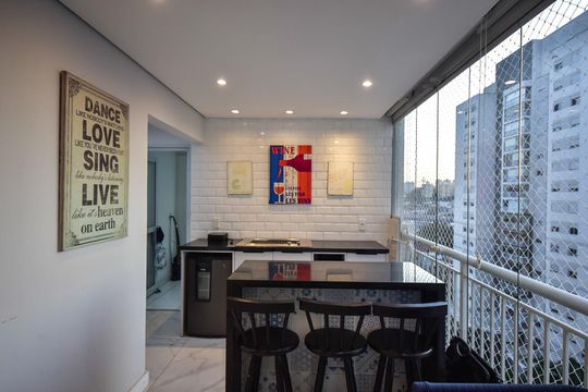 Varanda de apartamento à venda com 3 quartos, 113m² em Jardim Vazani, São Paulo