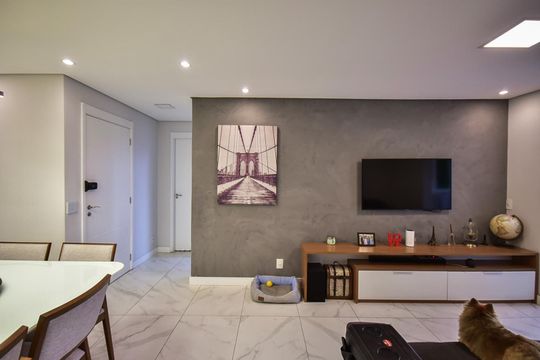 Sala  de apartamento à venda com 3 quartos, 113m² em Jardim Vazani, São Paulo