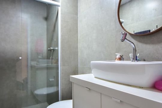 Banheiro de apartamento à venda com 3 quartos, 113m² em Jardim Vazani, São Paulo