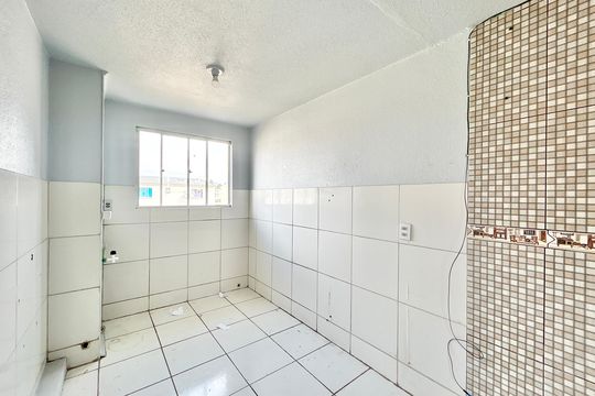 Cozinha de apartamento para alugar com 2 quartos, 43m² em Santo Afonso, Novo Hamburgo