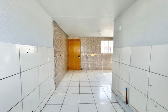 Cozinha de apartamento para alugar com 2 quartos, 43m² em Santo Afonso, Novo Hamburgo