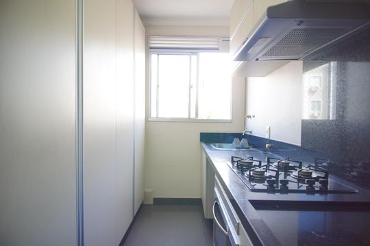 Cozinha de apartamento à venda com 2 quartos, 42m² em Operário, Novo Hamburgo