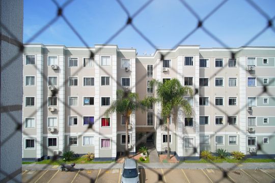Vista da Sala de apartamento à venda com 2 quartos, 42m² em Operário, Novo Hamburgo