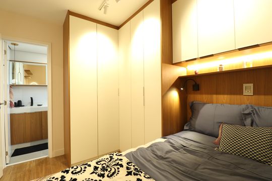 Quarto de apartamento à venda com 1 quarto, 36m² em Vila Anglo Brasileira, São Paulo