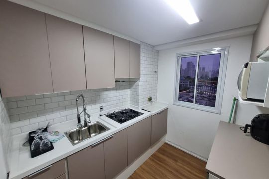 Cozinha  de apartamento para alugar com 2 quartos, 35m² em Mooca, São Paulo