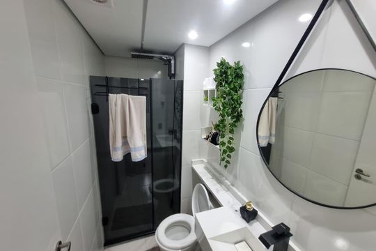 Banheiro  de apartamento para alugar com 2 quartos, 35m² em Mooca, São Paulo