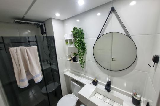 Banheiro  de apartamento para alugar com 2 quartos, 35m² em Mooca, São Paulo