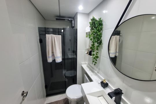Banheiro  de apartamento para alugar com 2 quartos, 35m² em Mooca, São Paulo