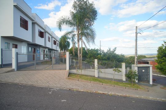 Fachada de casa de condomínio à venda com 2 quartos, 60m² em Santo Afonso, Novo Hamburgo