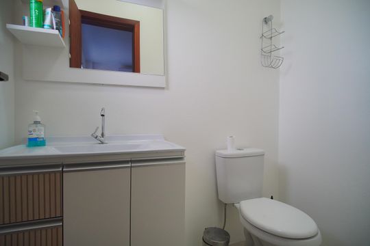 Lavabo da Sala de casa de condomínio à venda com 2 quartos, 60m² em Santo Afonso, Novo Hamburgo