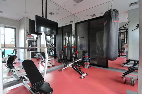 Área Comum - Academia de apartamento para alugar com 1 quarto, 70m² em Vila Olímpia, São Paulo