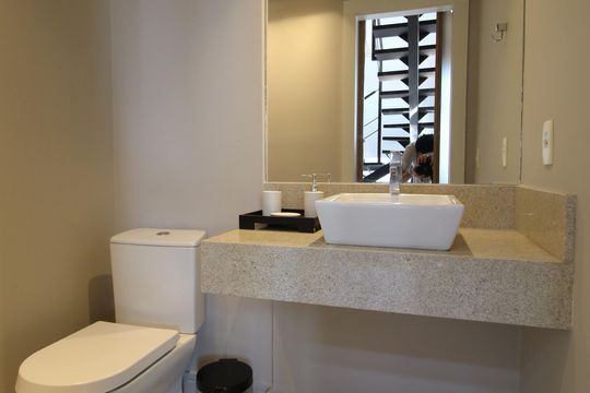 Lavabo de apartamento à venda com 1 quarto, 70m² em Vila Olímpia, São Paulo