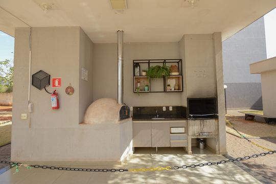 Área comum - Churrasqueira de apartamento para alugar com 2 quartos, 43m² em Valentina Figueiredo, Ribeirão Preto