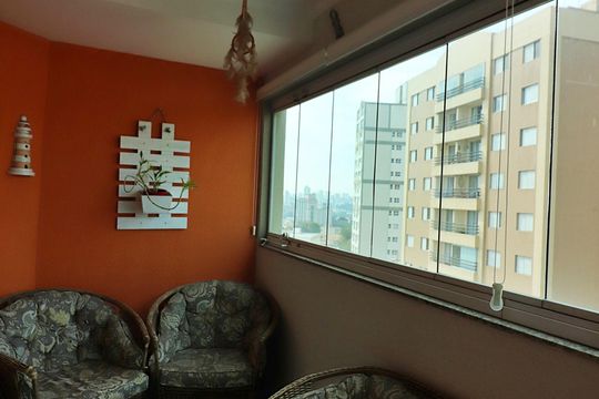 Sala Sacada de apartamento à venda com 3 quartos, 84m² em Rudge Ramos, São Bernardo do Campo