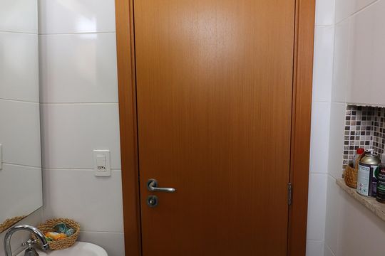 Banheiro da Suíte de apartamento à venda com 3 quartos, 84m² em Rudge Ramos, São Bernardo do Campo