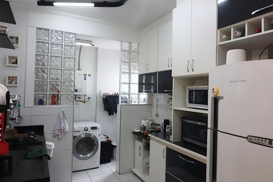 Cozinha e Área de Serviço de apartamento à venda com 3 quartos, 84m² em Rudge Ramos, São Bernardo do Campo