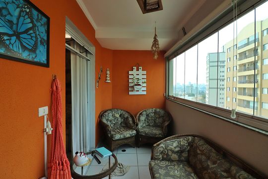 Sala Sacada de apartamento à venda com 3 quartos, 84m² em Rudge Ramos, São Bernardo do Campo