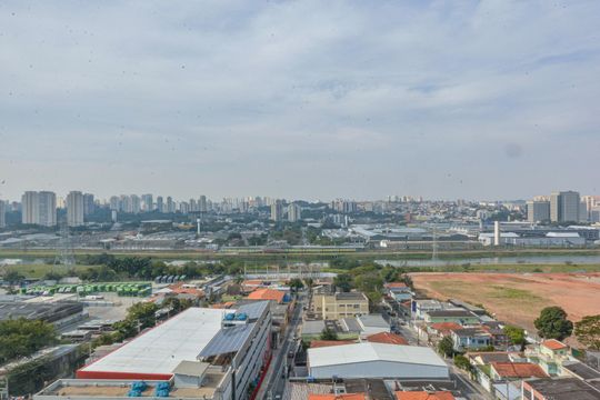 Vista da Sala de apartamento à venda com 2 quartos, 35m² em Veleiros, São Paulo