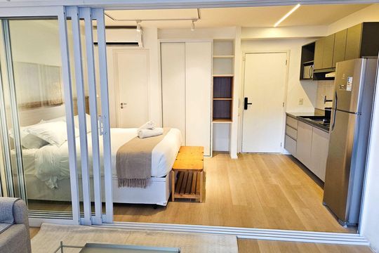 Sala de apartamento para alugar com 1 quarto, 37m² em Jardim Paulista, São Paulo