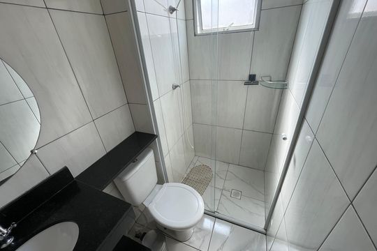 Banheiro Social de apartamento para alugar com 2 quartos, 43m² em Vila Izabel, Guarulhos