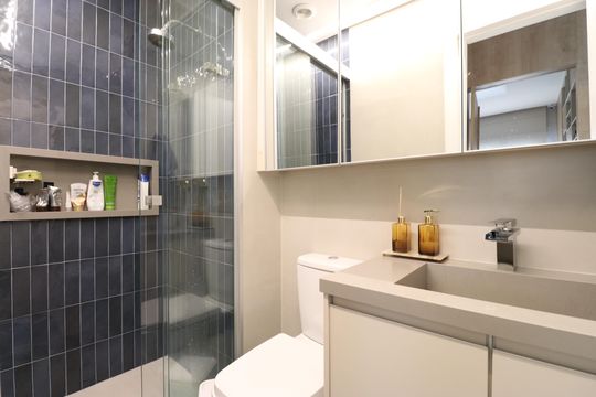 Banheiro Social de apartamento à venda com 2 quartos, 62m² em Vila Leopoldina, São Paulo