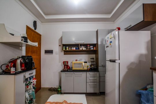 Cozinha e Área de Serviço de apartamento à venda com 2 quartos, 47m² em Vila Suíça, Santo André