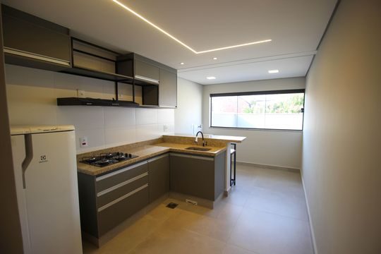 Cozinha de kitnet/studio para alugar com 1 quarto, 35m² em Jardim Icatu, Votorantim