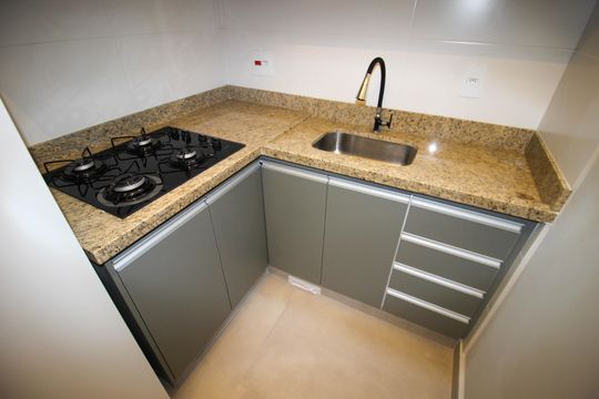Cozinha de kitnet/studio para alugar com 1 quarto, 32m² em Jardim Icatu, Votorantim