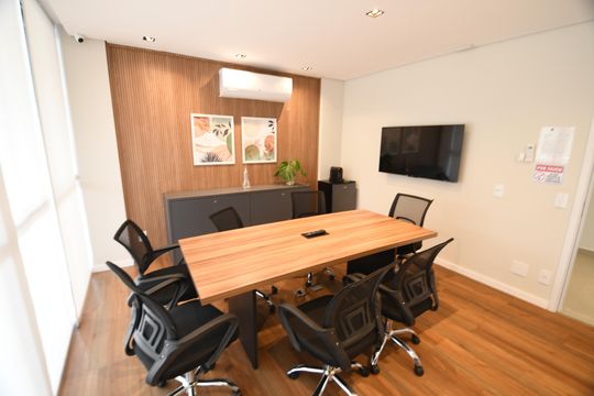 Área comum - Office de apartamento à venda com 2 quartos, 58m² em Nova Campinas, Campinas