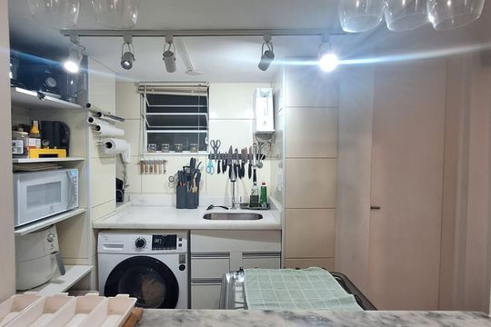 Cozinha e Área de Serviço de apartamento à venda com 1 quarto, 28m² em Botafogo, Rio de Janeiro