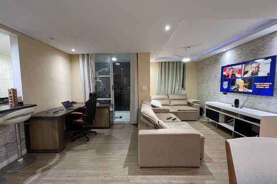 Sala de apartamento à venda com 2 quartos, 65m² em Rio Pequeno, São Paulo