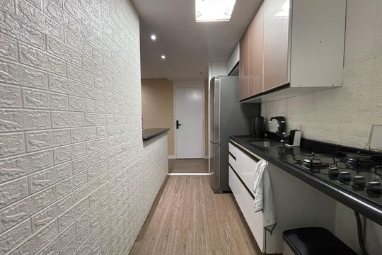 Cozinha de apartamento à venda com 2 quartos, 65m² em Rio Pequeno, São Paulo
