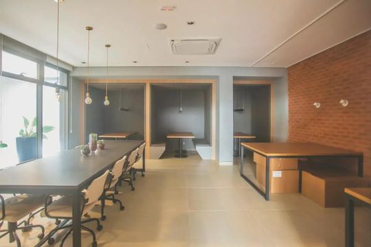 Área comum - Coworking de kitnet/studio à venda com 1 quarto, 45m² em Vila Clementino, São Paulo