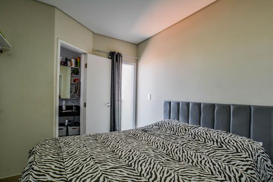 Quarto Suíte de apartamento à venda com 2 quartos, 100m² em Vila Curuçá, Santo André