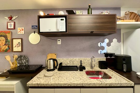 Cozinha e Área de Serviço de apartamento à venda com 1 quarto, 33m² em Centro, Rio de Janeiro
