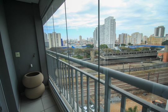 Varanda  de kitnet/studio à venda com 1 quarto, 24m² em Belenzinho, São Paulo