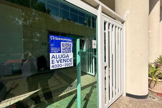 Plaquinha instalada de apartamento à venda com 1 quarto, 45m² em Lapa, Rio de Janeiro