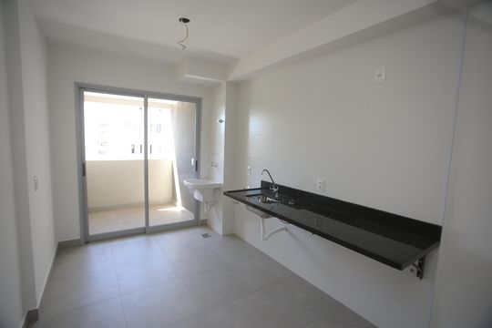 Cozinha de kitnet/studio para alugar com 1 quarto, 50m² em Barro Preto, Belo Horizonte