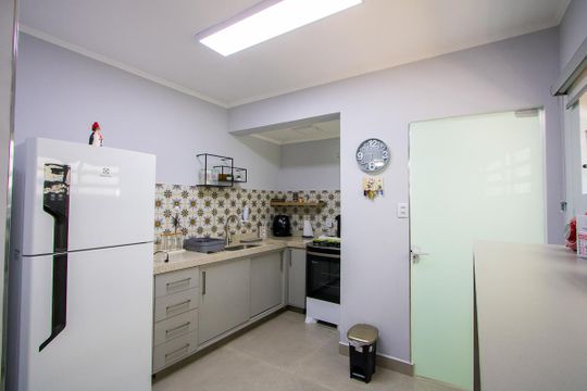 Cozinha de apartamento à venda com 2 quartos, 70m² em Campestre, Santo André