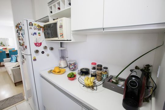 Cozinha de apartamento à venda com 2 quartos, 50m² em Taquara, Rio de Janeiro