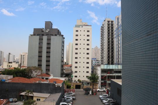 Vista da Sacada da Sala de apartamento à venda com 3 quartos, 128m² em Santa Paula, São Caetano do Sul