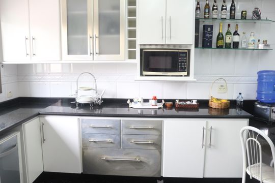 Cozinha de apartamento à venda com 3 quartos, 128m² em Santa Paula, São Caetano do Sul