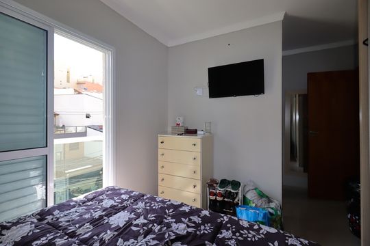 Suíte de apartamento à venda com 2 quartos, 100m² em Vila Curuçá, Santo André