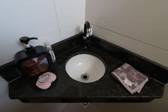Banheiro Social de apartamento à venda com 2 quartos, 100m² em Vila Curuçá, Santo André