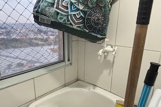 Área de Serviço de apartamento à venda com 3 quartos, 69m² em Parque Erasmo Assunção, Santo André