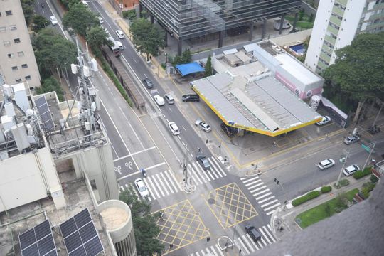 Vista rooftop de kitnet/studio para alugar com 1 quarto, 22m² em Jardim Paulista, São Paulo